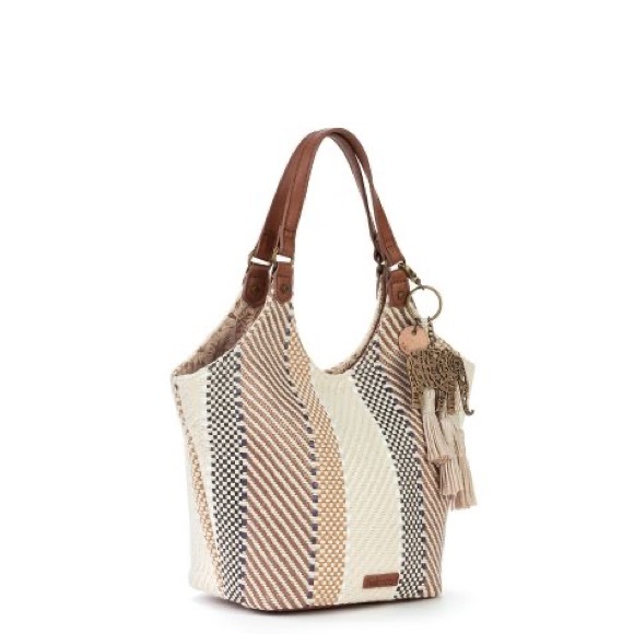 Sakroots Classic Roma Shopper or Crossbody.  NWT Vegan & RECYCLED - Picture 2 of 12